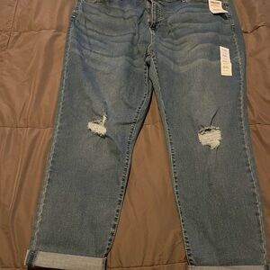 New with tags - distressed boyfriend jeans 24W